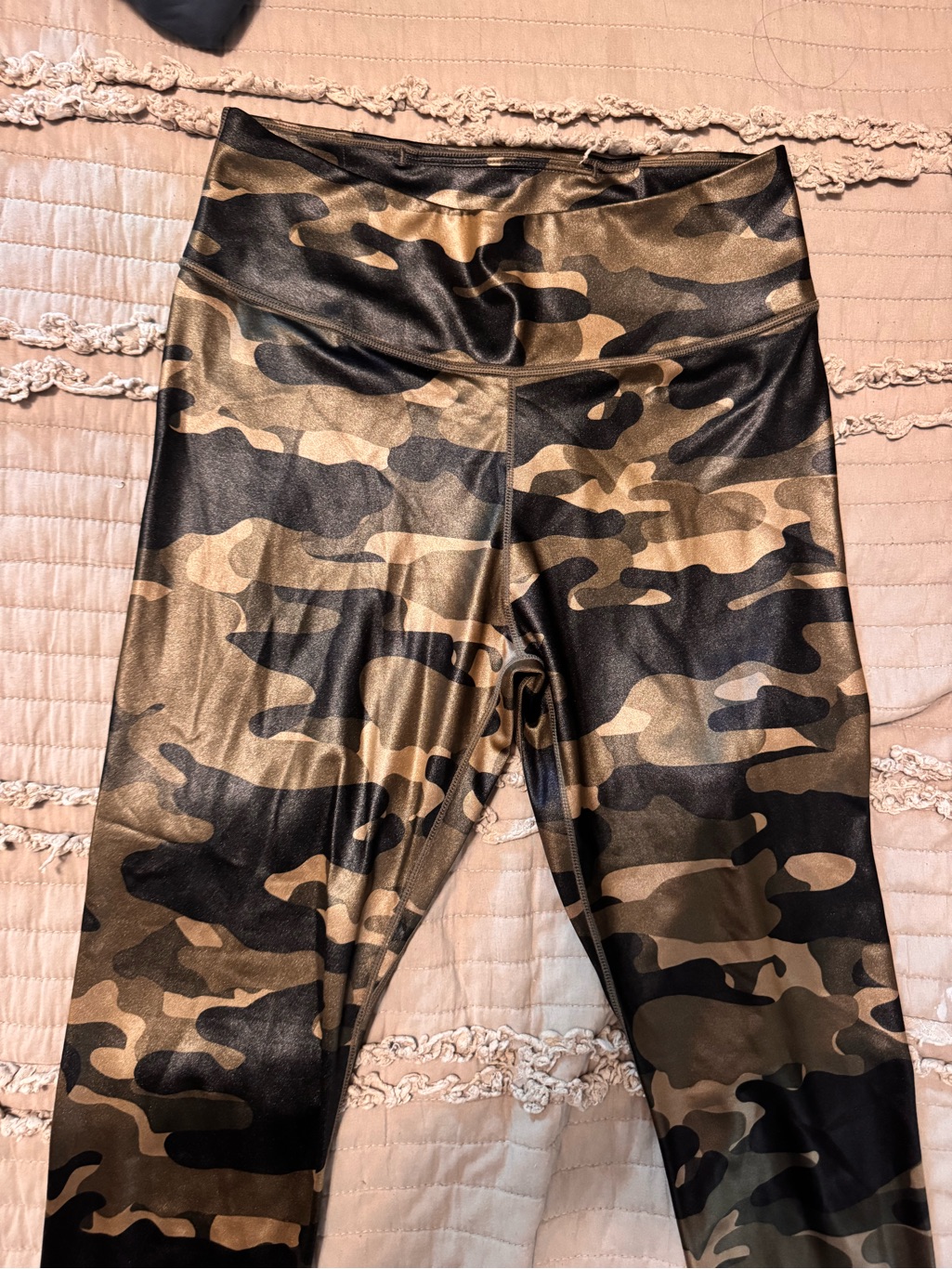 Women Camo Leggings  Olive Green Camo